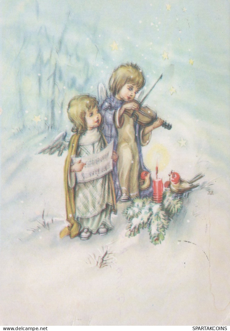 ENGEL WEIHNACHTSFERIEN Feiern & Feste Vintage Ansichtskarte Postkarte CPSM #PAH514.DE - Anges