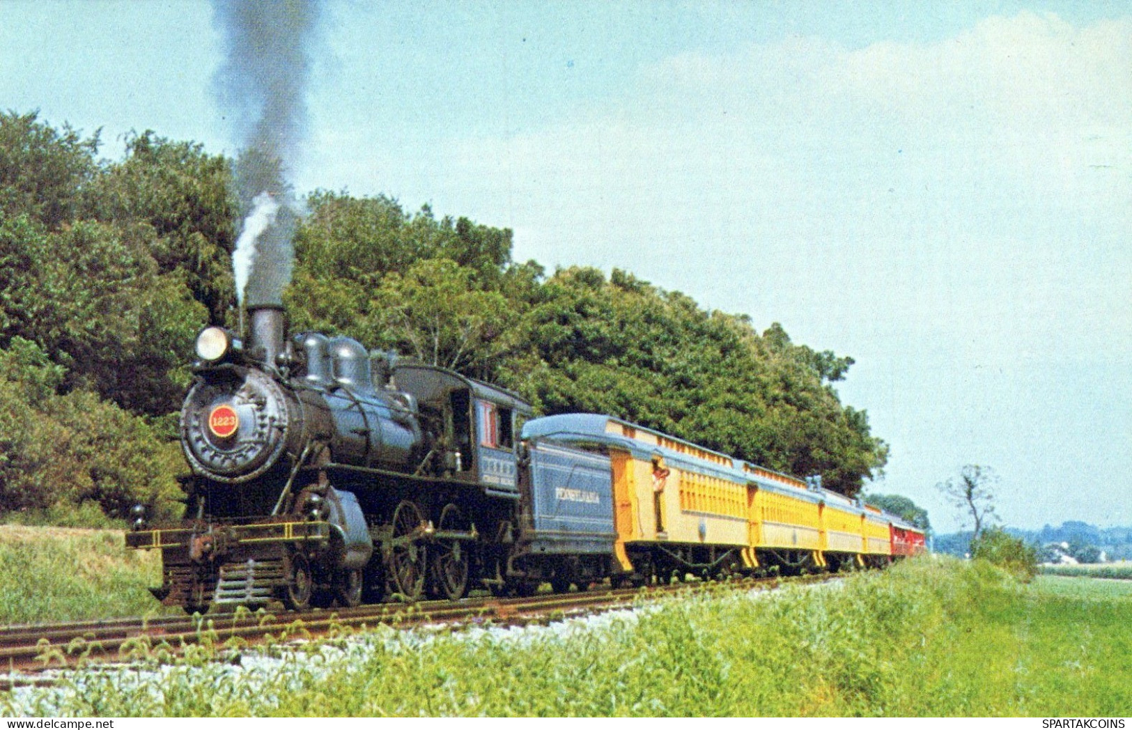 ZUG Schienenverkehr Eisenbahnen Vintage Ansichtskarte Postkarte CPSMF #PAA615.DE - Treinen