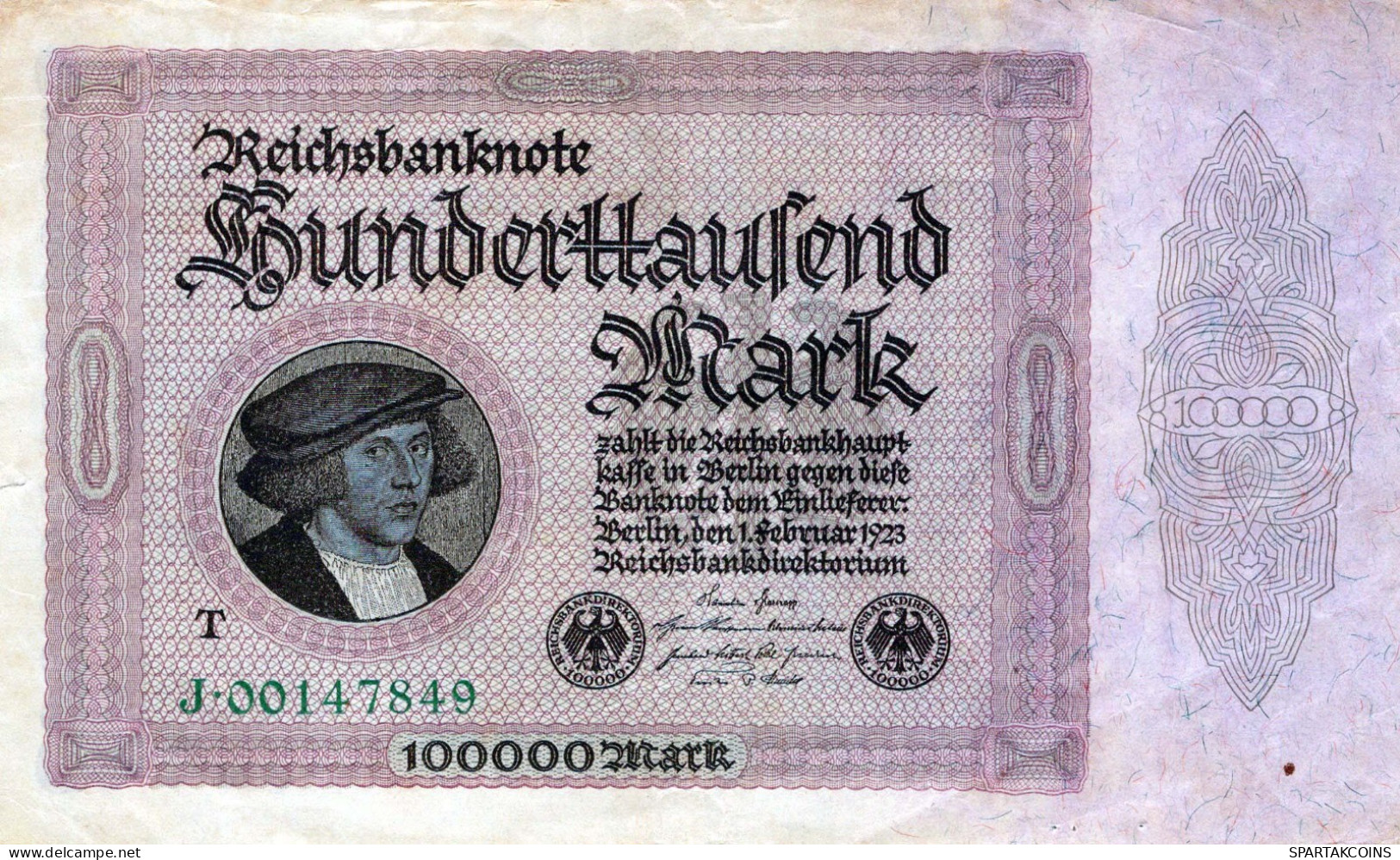 100000 MARK 1923 Stadt BERLIN DEUTSCHLAND Papiergeld Banknote #PL134 - [11] Emissions Locales