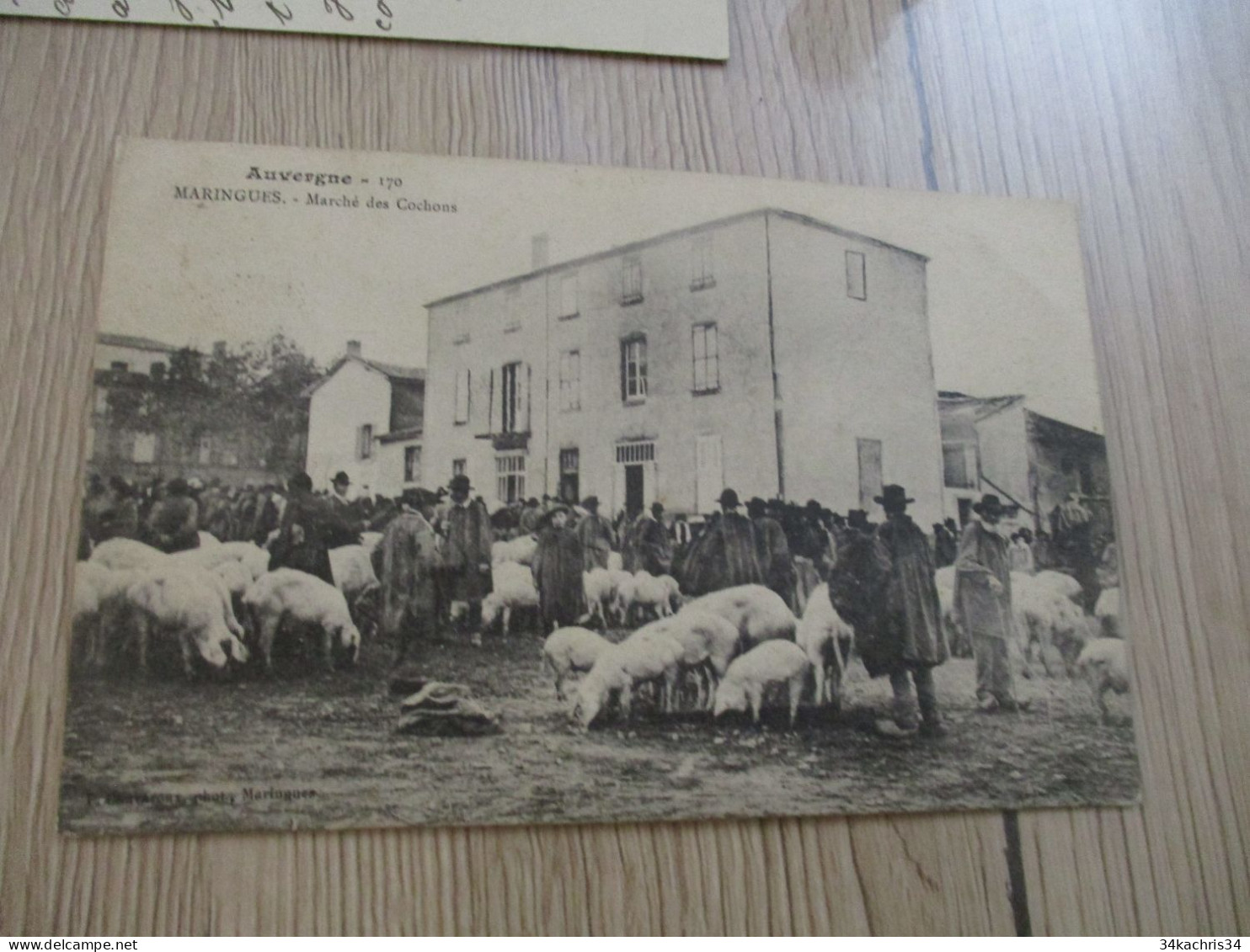 CPA 63 Puy De Dôme Maringues Marché Des Cochons - Maringues