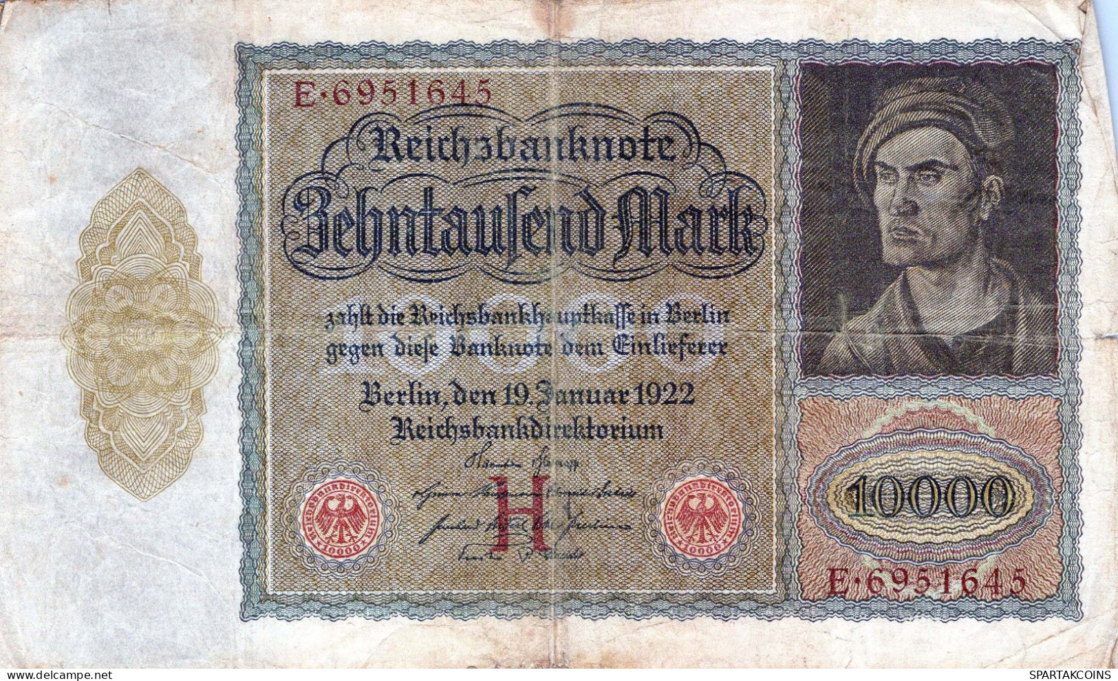 10000 MARK 1922 Stadt BERLIN DEUTSCHLAND Papiergeld Banknote #PL164 - [11] Emissions Locales