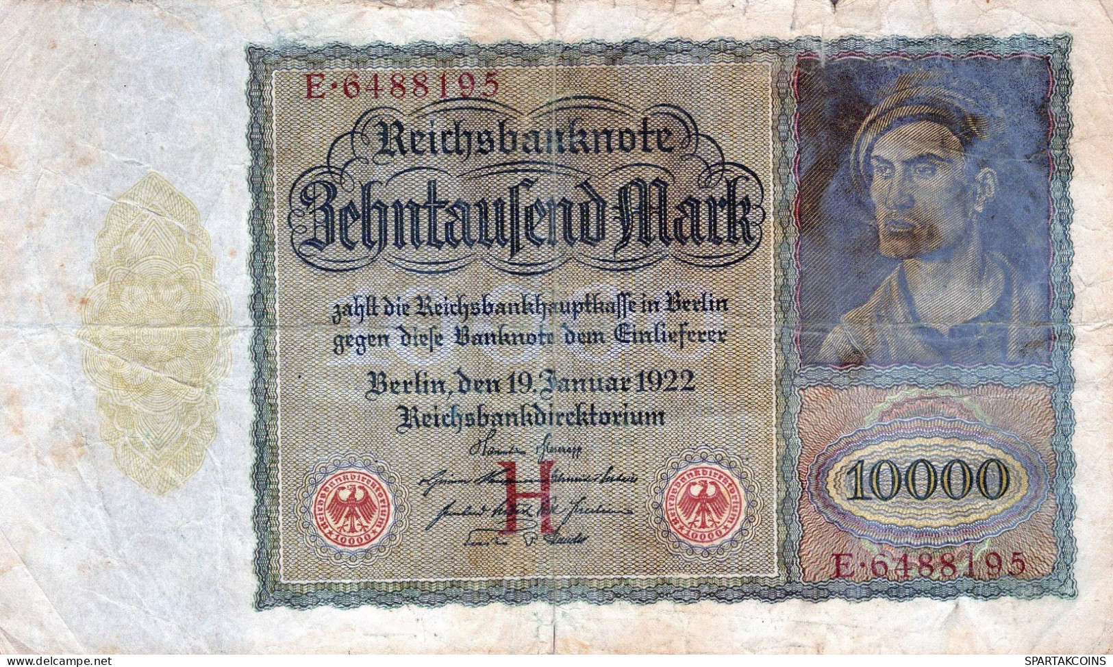 10000 MARK 1922 Stadt BERLIN DEUTSCHLAND Papiergeld Banknote #PL163 - [11] Emissions Locales