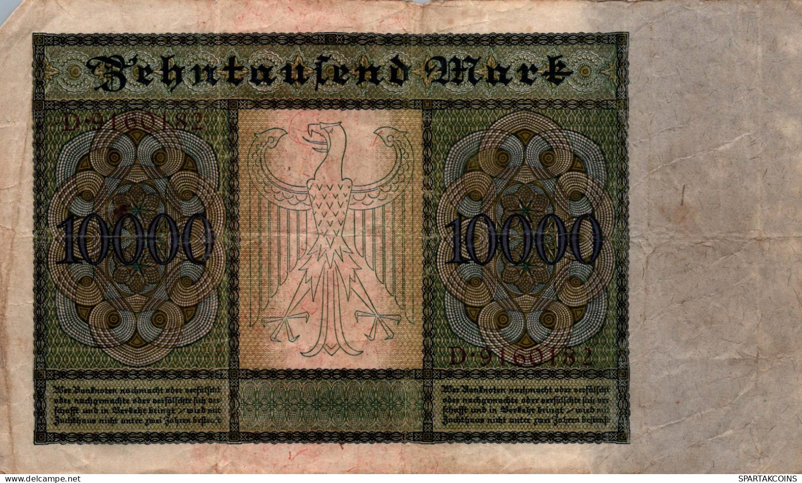 10000 MARK 1922 Stadt BERLIN DEUTSCHLAND Papiergeld Banknote #PL165 - [11] Emissions Locales