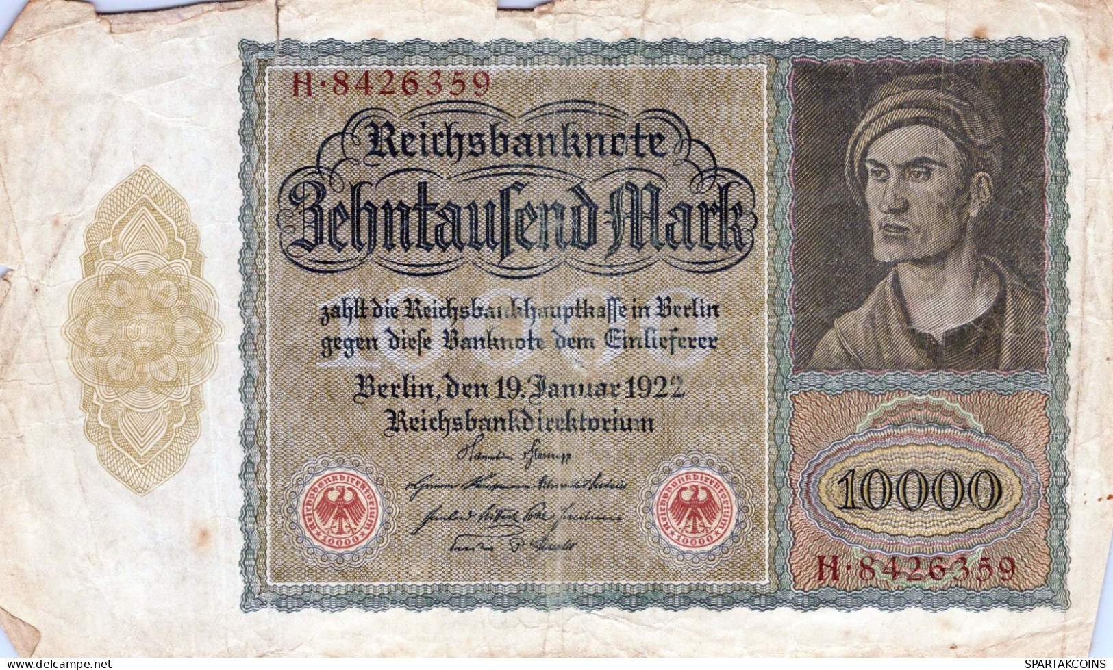 10000 MARK 1922 Stadt BERLIN DEUTSCHLAND Papiergeld Banknote #PL160 - [11] Emissions Locales