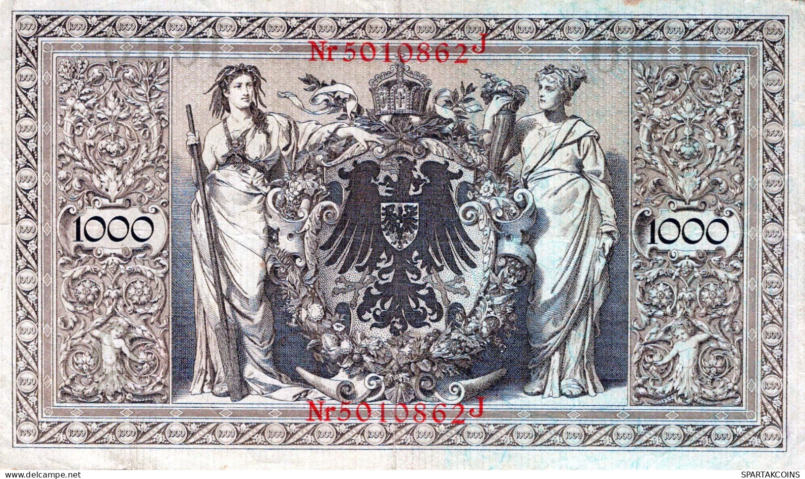1000 MARK 1910 DEUTSCHLAND Papiergeld Banknote #PL296 - [11] Emisiones Locales