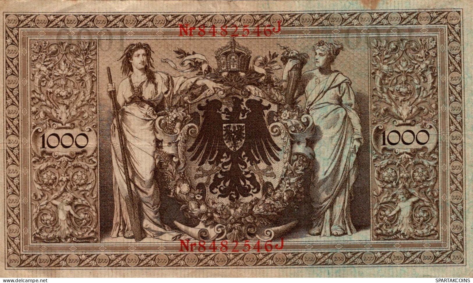 1000 MARK 1910 DEUTSCHLAND Papiergeld Banknote #PL295 - [11] Emisiones Locales