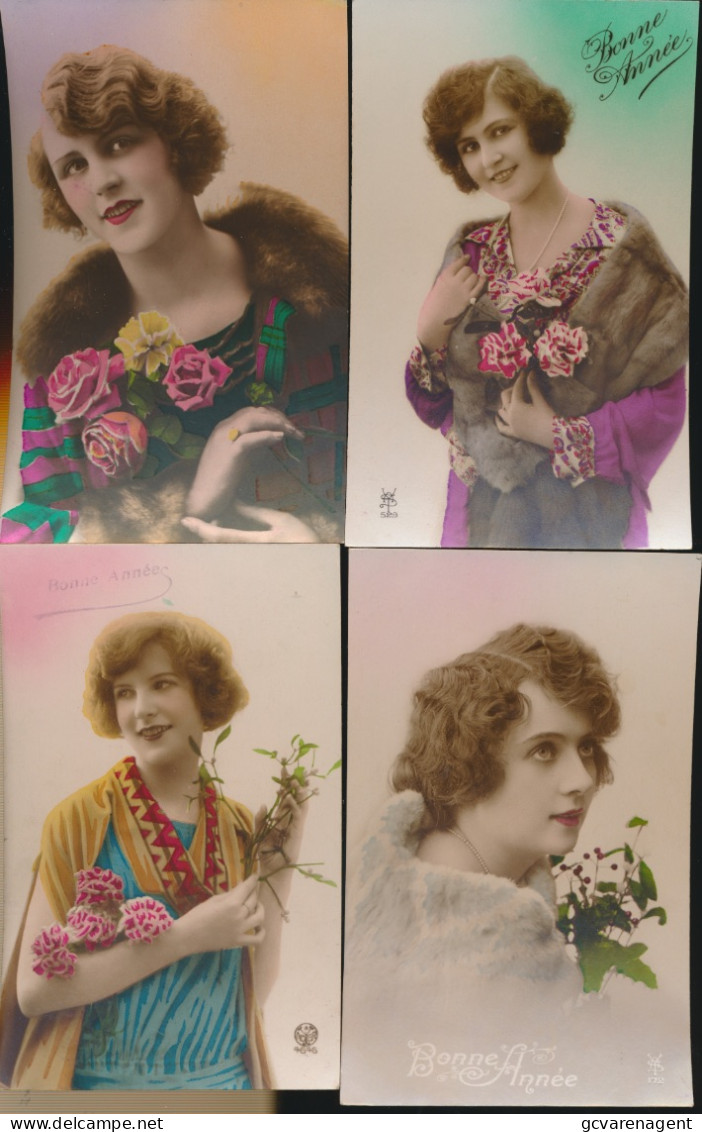 LOT VAN 40  FOTO KAARTEN MET  VROUWEN      ZIE AFBEELDINGEN ( LOT 2 ) - Women