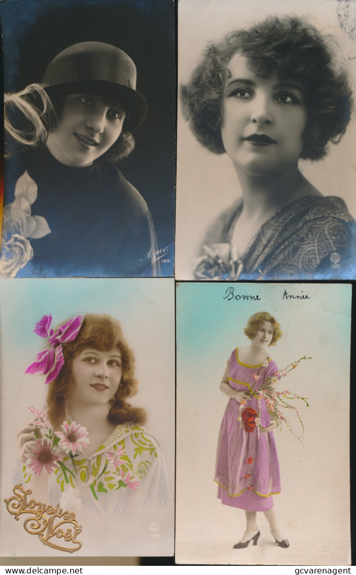 LOT VAN 40  FOTO KAARTEN MET  VROUWEN      ZIE AFBEELDINGEN ( LOT 2 ) - Vrouwen