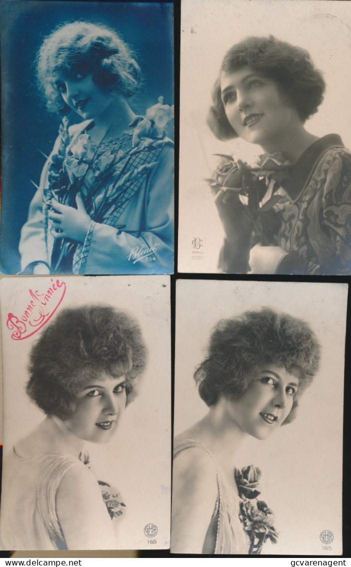 LOT VAN 40  FOTO KAARTEN MET  VROUWEN      ZIE AFBEELDINGEN ( LOT 2 )