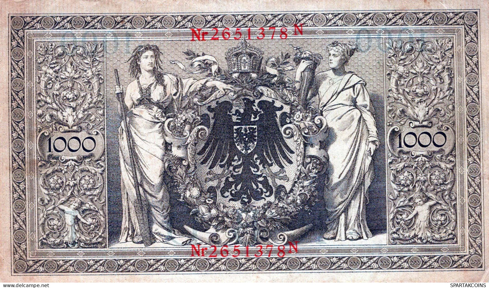 1000 MARK 1910 DEUTSCHLAND Papiergeld Banknote #PL284 - [11] Emisiones Locales