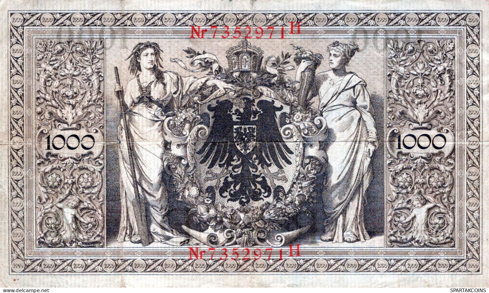 1000 MARK 1910 DEUTSCHLAND Papiergeld Banknote #PL278 - Lokale Ausgaben
