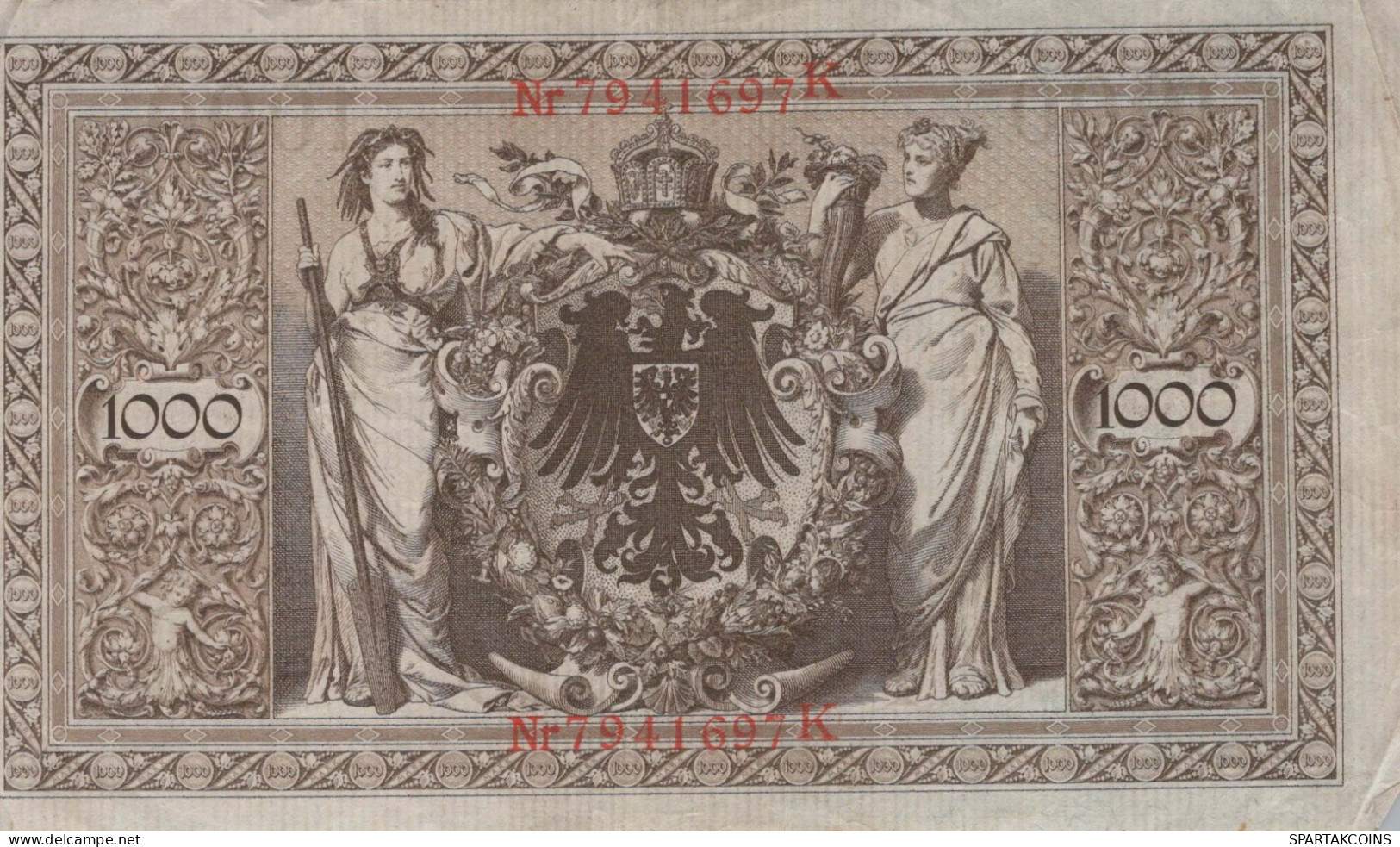 1000 MARK 1910 DEUTSCHLAND Papiergeld Banknote #PL286 - [11] Local Banknote Issues