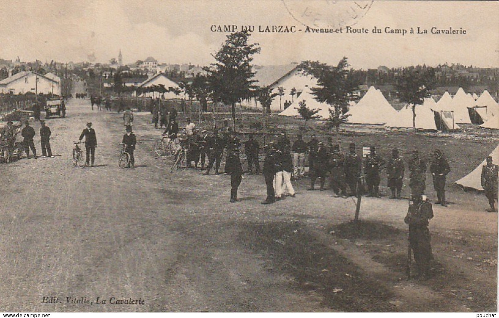 OP 20-(12) CAMP DU LARZAC - AVENUE ET ROUTE DU CAMP A LA CAVALERIE - ANIMATION - 2 SCANS - La Cavalerie