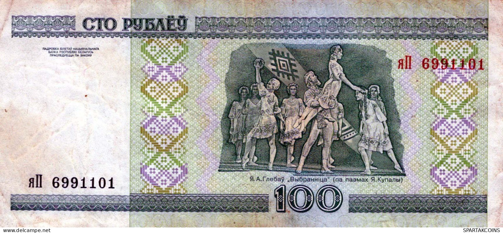 100 RUBLES 2000 BELARUS Papiergeld Banknote #PK613 - Lokale Ausgaben