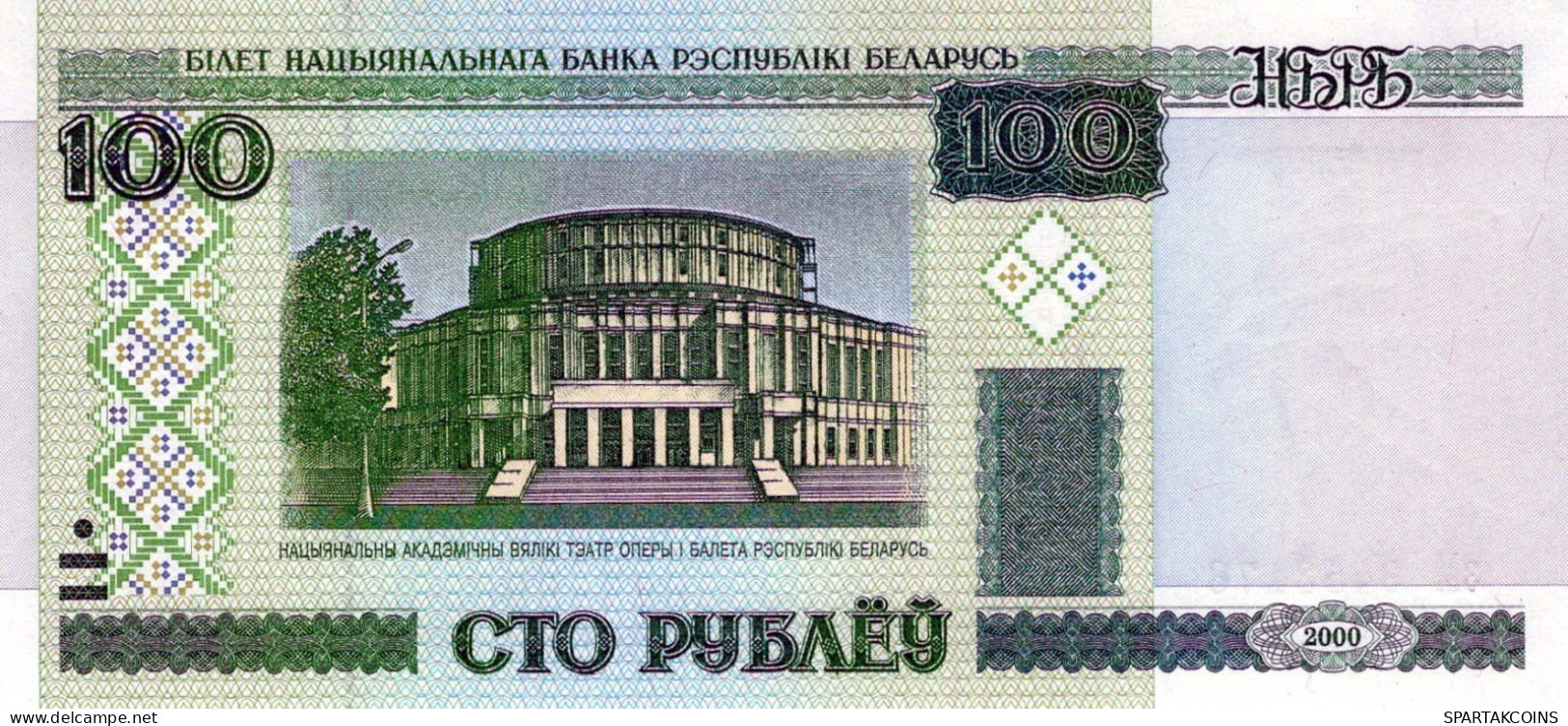 100 RUBLES 2000 BELARUS Papiergeld Banknote #PJ306 - Lokale Ausgaben