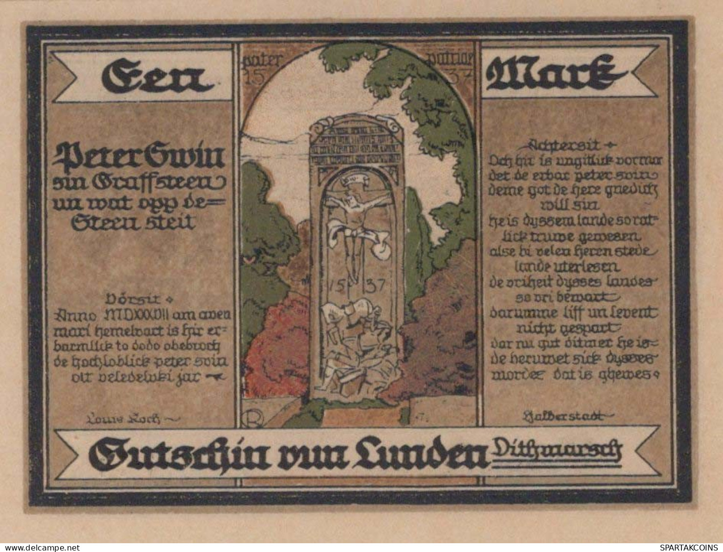 100 PFENNIG 1921 Stadt LUNDEN Schleswig-Holstein UNC DEUTSCHLAND Notgeld #PC657 - [11] Emissions Locales