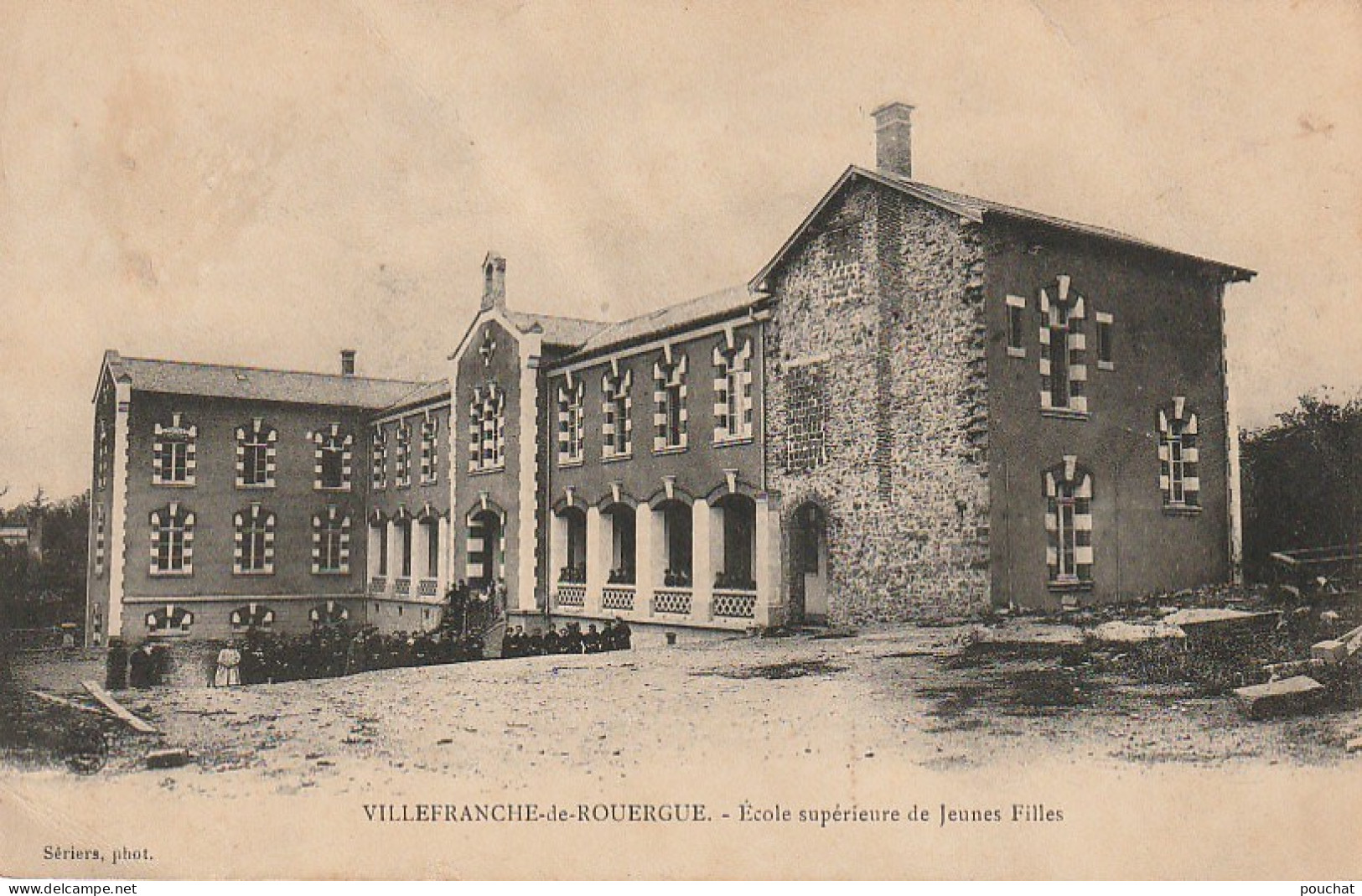 OP 20-(12) VILLEFRANCHE DE ROUERGUE - ECOLE SUPERIEURE DE JEUNES FILLES  - 2 SCANS - Villefranche De Rouergue