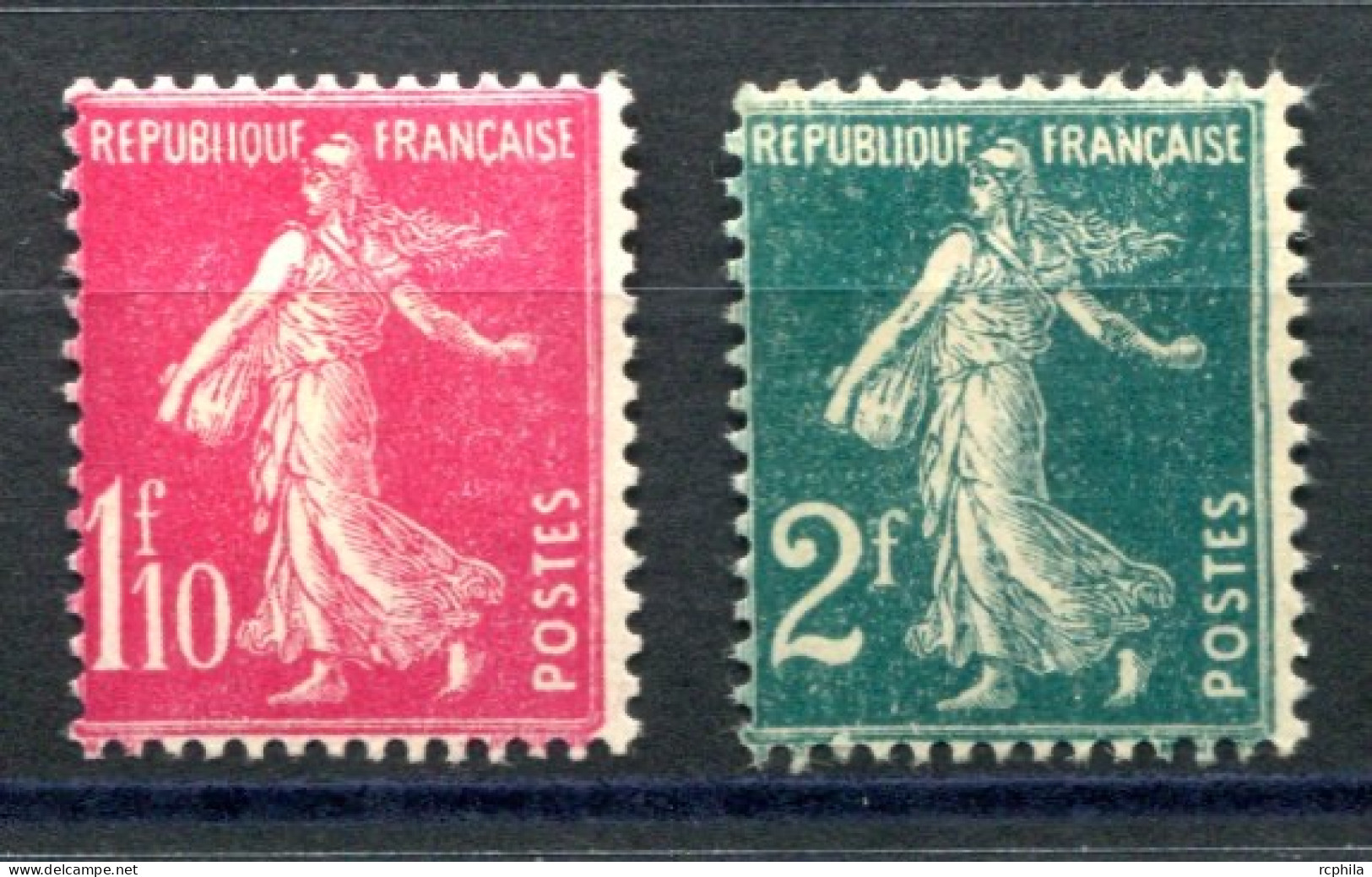 RC 27571 FRANCE COTE 28,50€ N° 238 / 239 - 1f10 + 2f SEMEUSE NEUF * MN TB - Unused Stamps