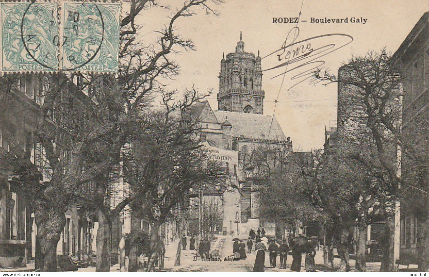 OP 20-(12) RODEZ - BOULEVARD GALY - ANIMATION - 2 SCANS - Rodez