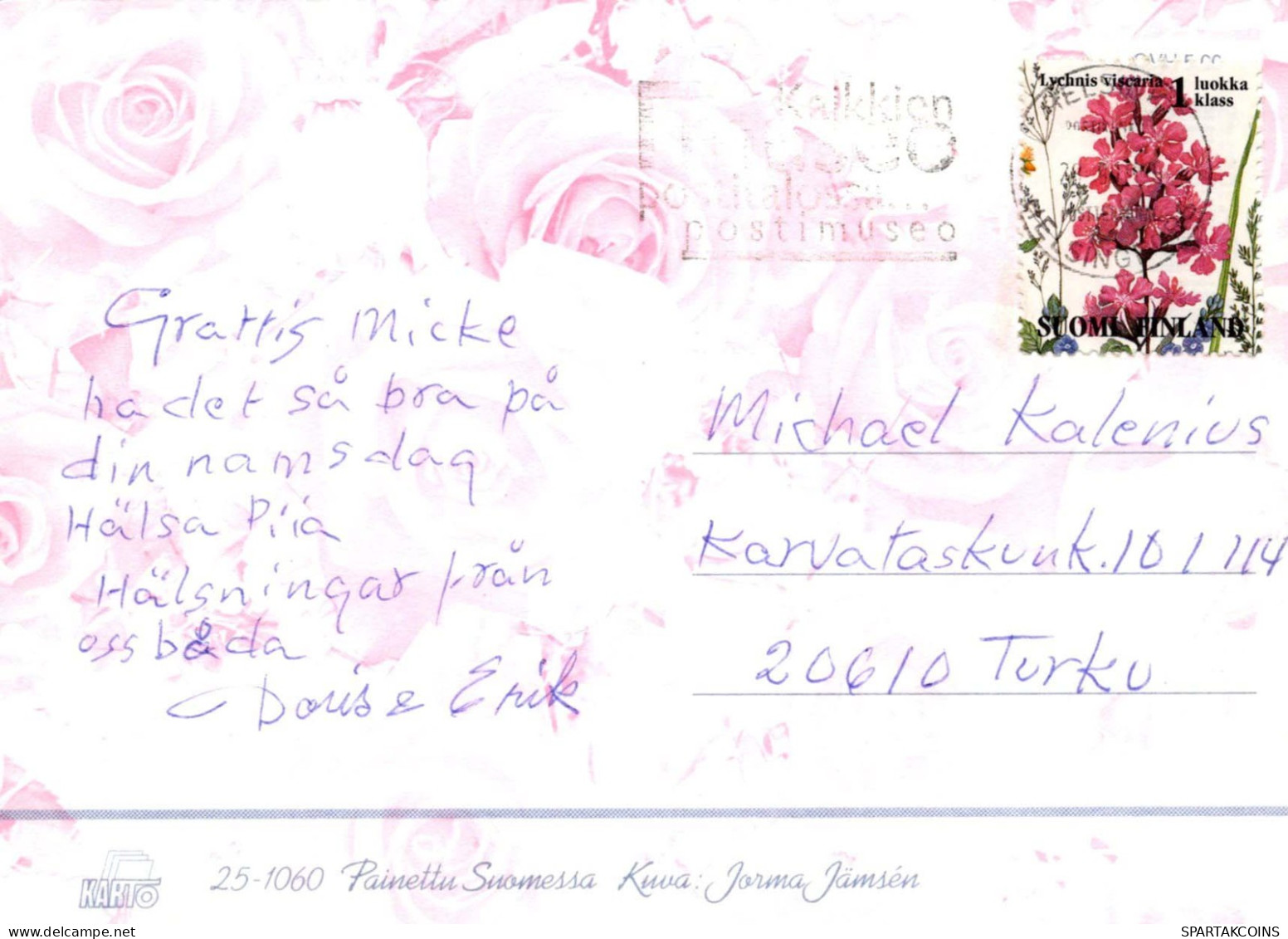 FLORES Vintage Tarjeta Postal CPSM #PAR912.ES - Flowers