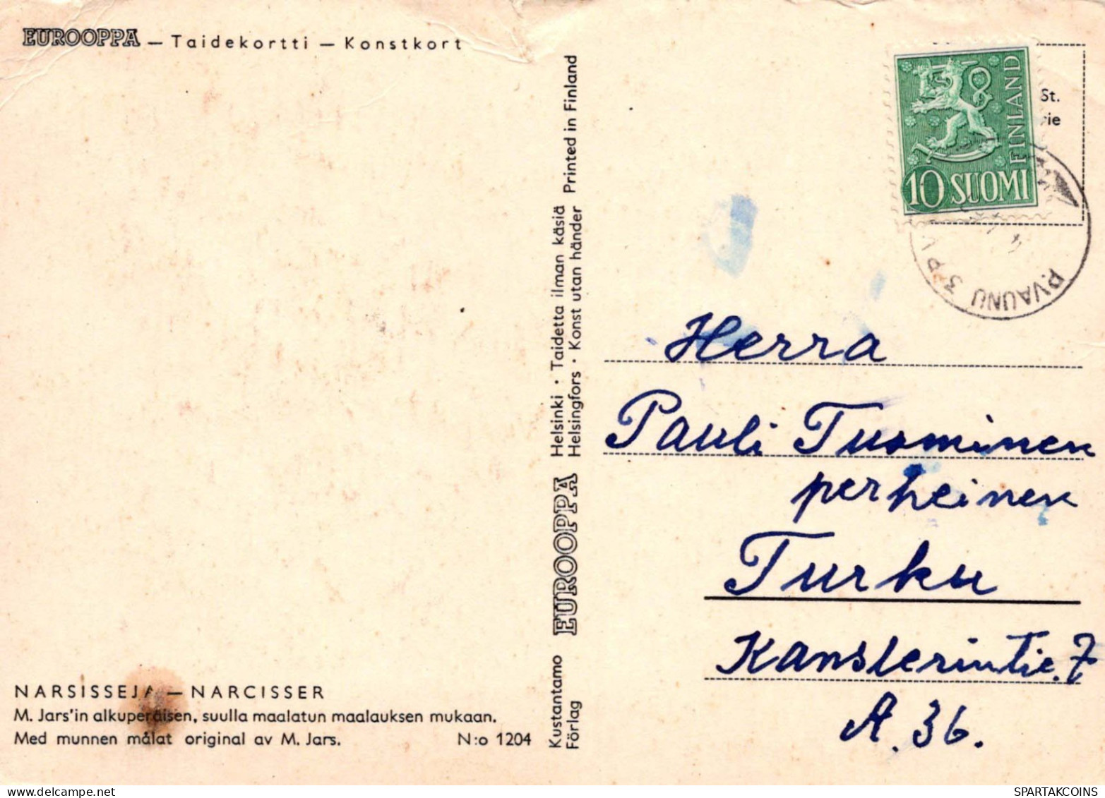 FLORES Vintage Tarjeta Postal CPSM #PAR010.ES - Fleurs