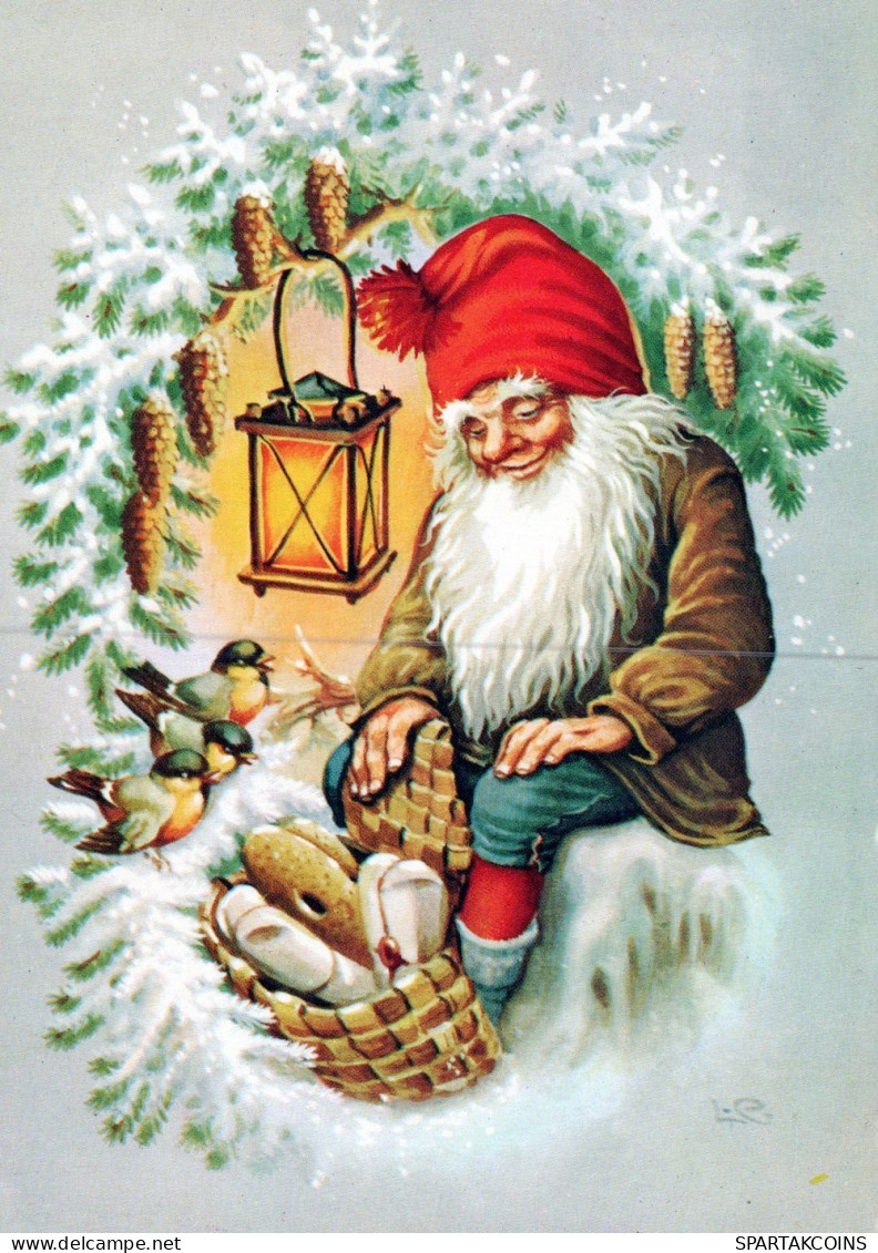 PAPÁ NOEL NAVIDAD Fiesta Vintage Tarjeta Postal CPSM #PAK983.ES - Santa Claus