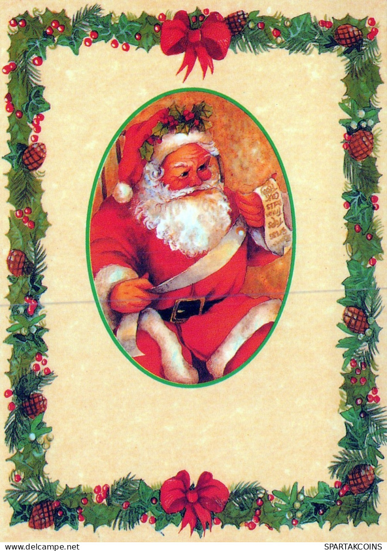 PAPÁ NOEL NAVIDAD Fiesta Vintage Tarjeta Postal CPSM #PAK836.ES - Santa Claus