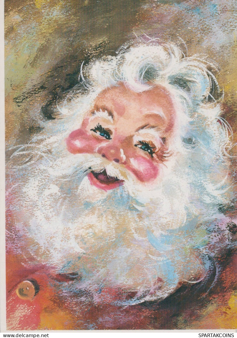 PAPÁ NOEL NAVIDAD Fiesta Vintage Tarjeta Postal CPSM #PAJ867.ES - Santa Claus