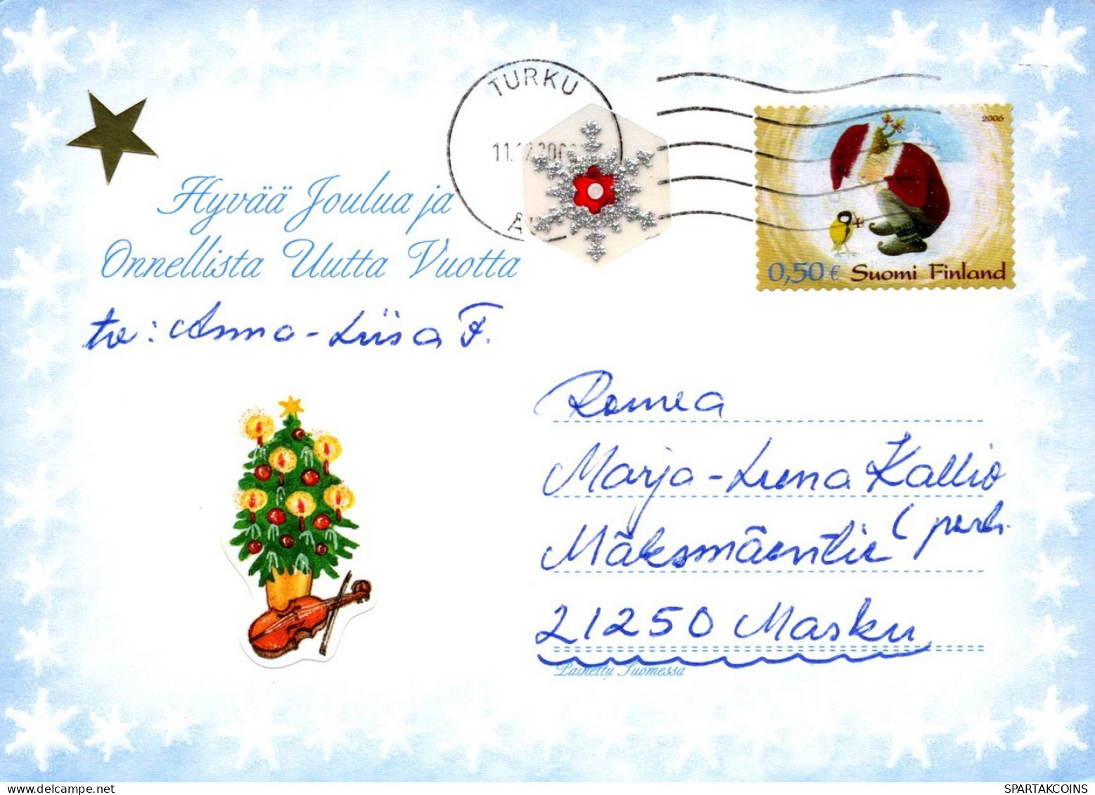 ÁNGEL NAVIDAD Vintage Tarjeta Postal CPSM #PAH693.ES - Anges