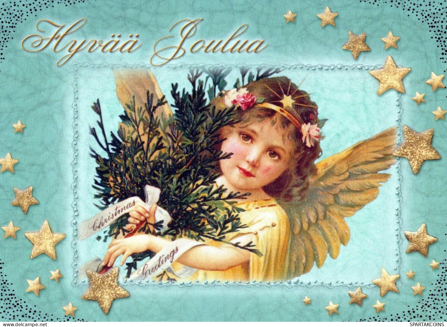 ÁNGEL NAVIDAD Vintage Tarjeta Postal CPSM #PAH254.ES - Anges