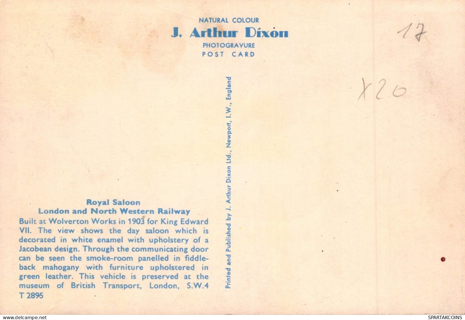 TREN TRANSPORTE Ferroviario Vintage Tarjeta Postal CPSM #PAA678.ES - Eisenbahnen