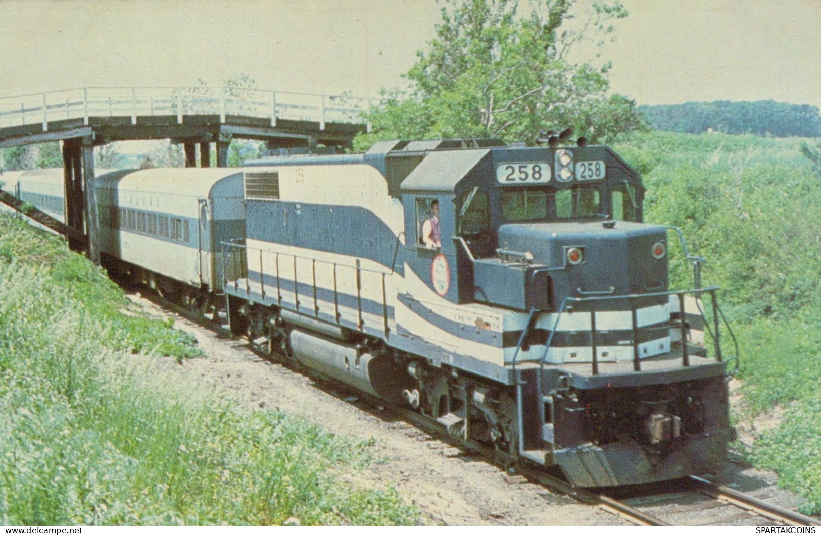 TREN TRANSPORTE Ferroviario Vintage Tarjeta Postal CPSMF #PAA613.ES - Trains