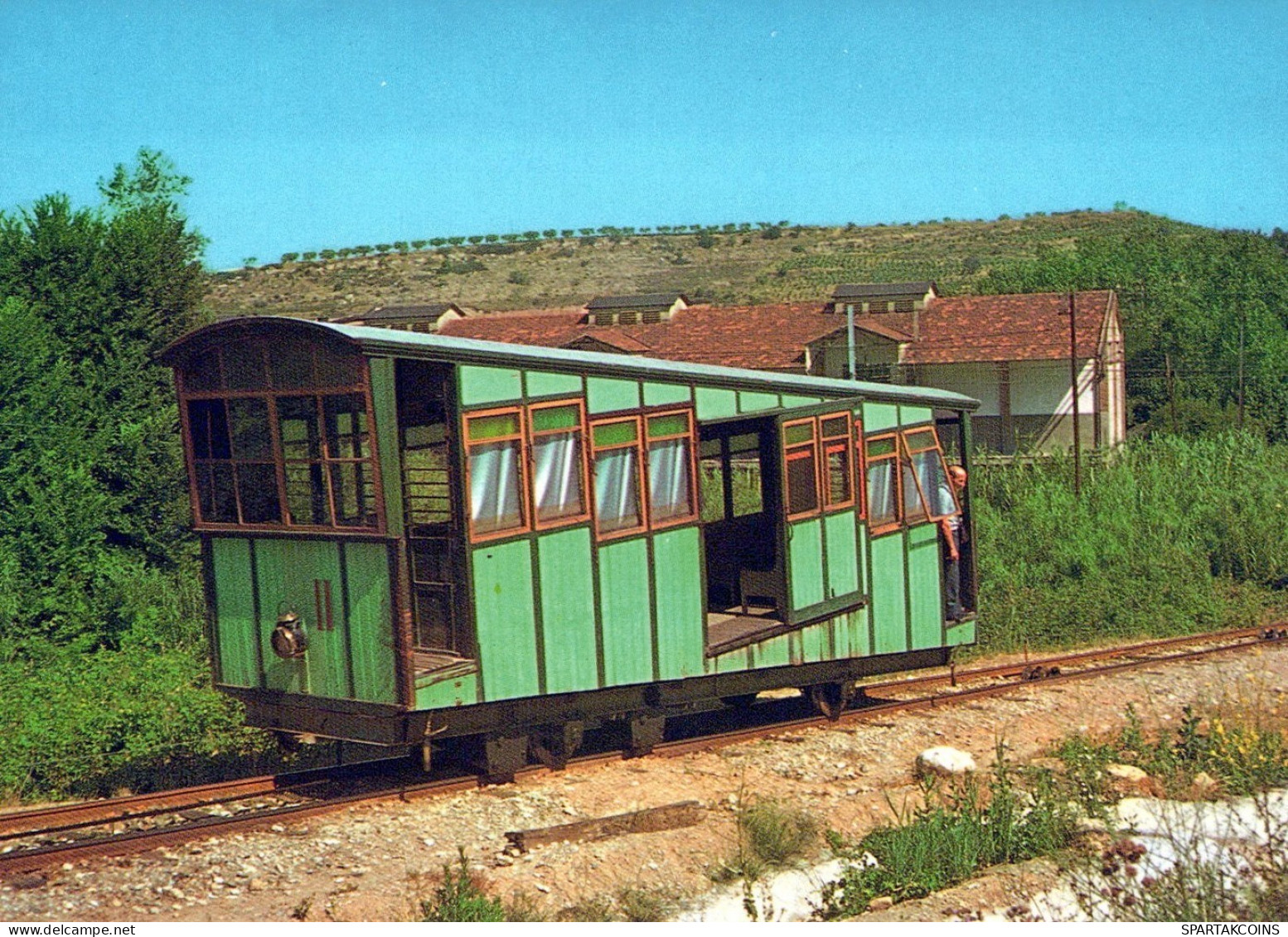 TREN TRANSPORTE Ferroviario Vintage Tarjeta Postal CPSM #PAA813.ES - Treni