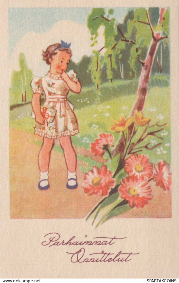 KINDER KINDER Szene S Landschafts Vintage Ansichtskarte Postkarte CPSMPF #PKG726.DE - Szenen & Landschaften