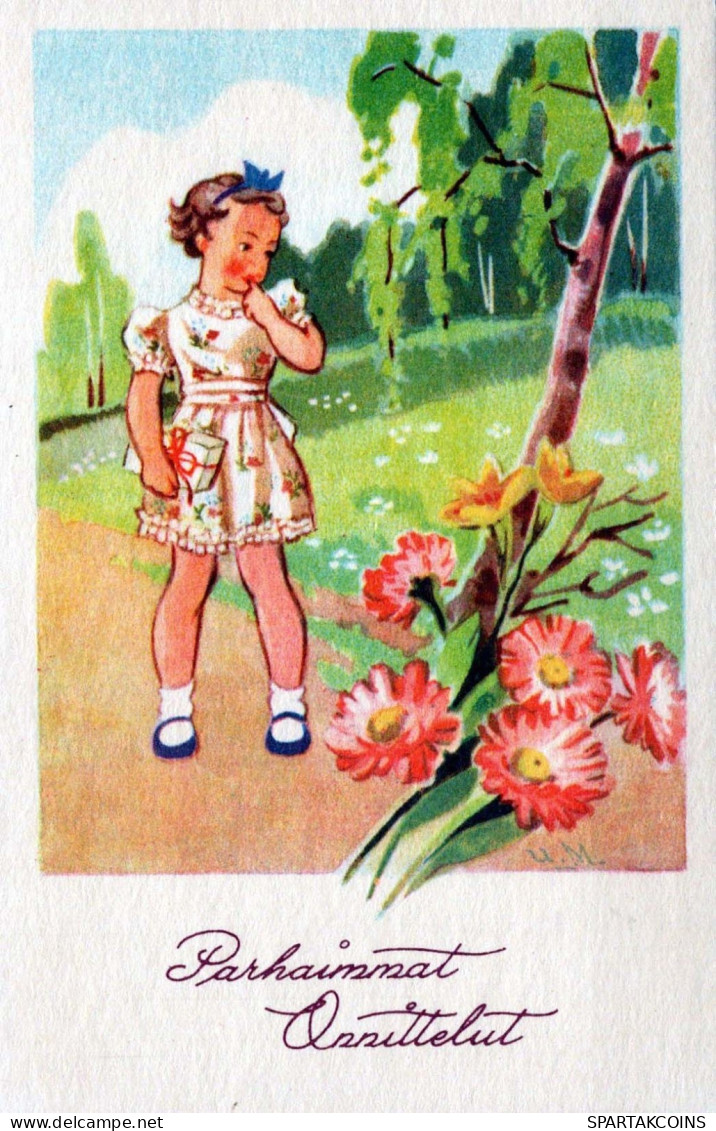 KINDER KINDER Szene S Landschafts Vintage Ansichtskarte Postkarte CPSMPF #PKG726.DE - Scene & Paesaggi