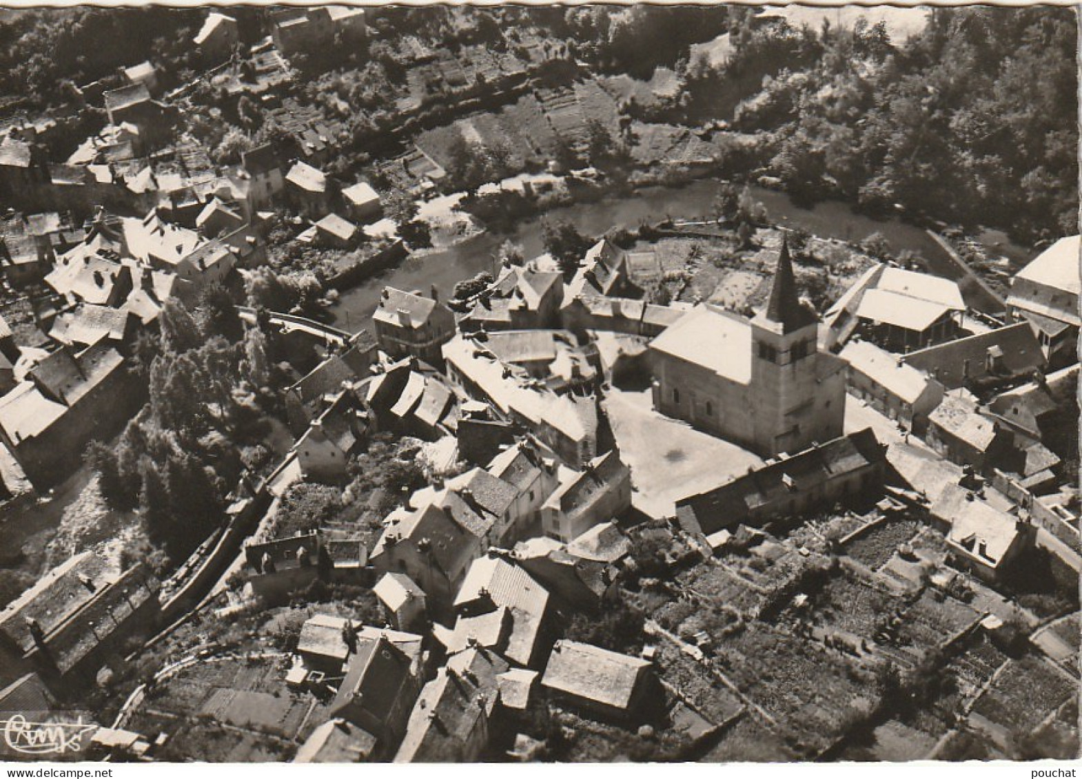 OP 21-(12) RODEZ - VUE AERIENNE SUR LE MONASTERE - 2 SCANS - Rodez