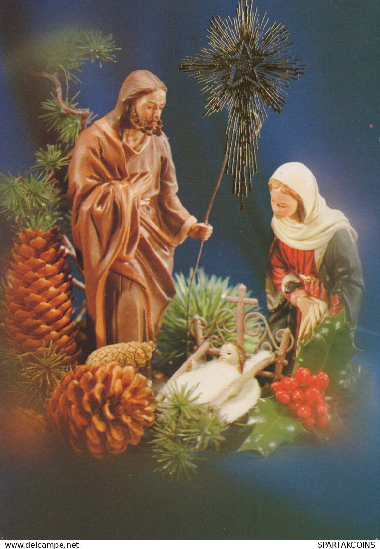 Jungfrau Maria Madonna Jesuskind Weihnachten Religion Vintage Ansichtskarte Postkarte CPSM #PBP997.DE - Vierge Marie & Madones