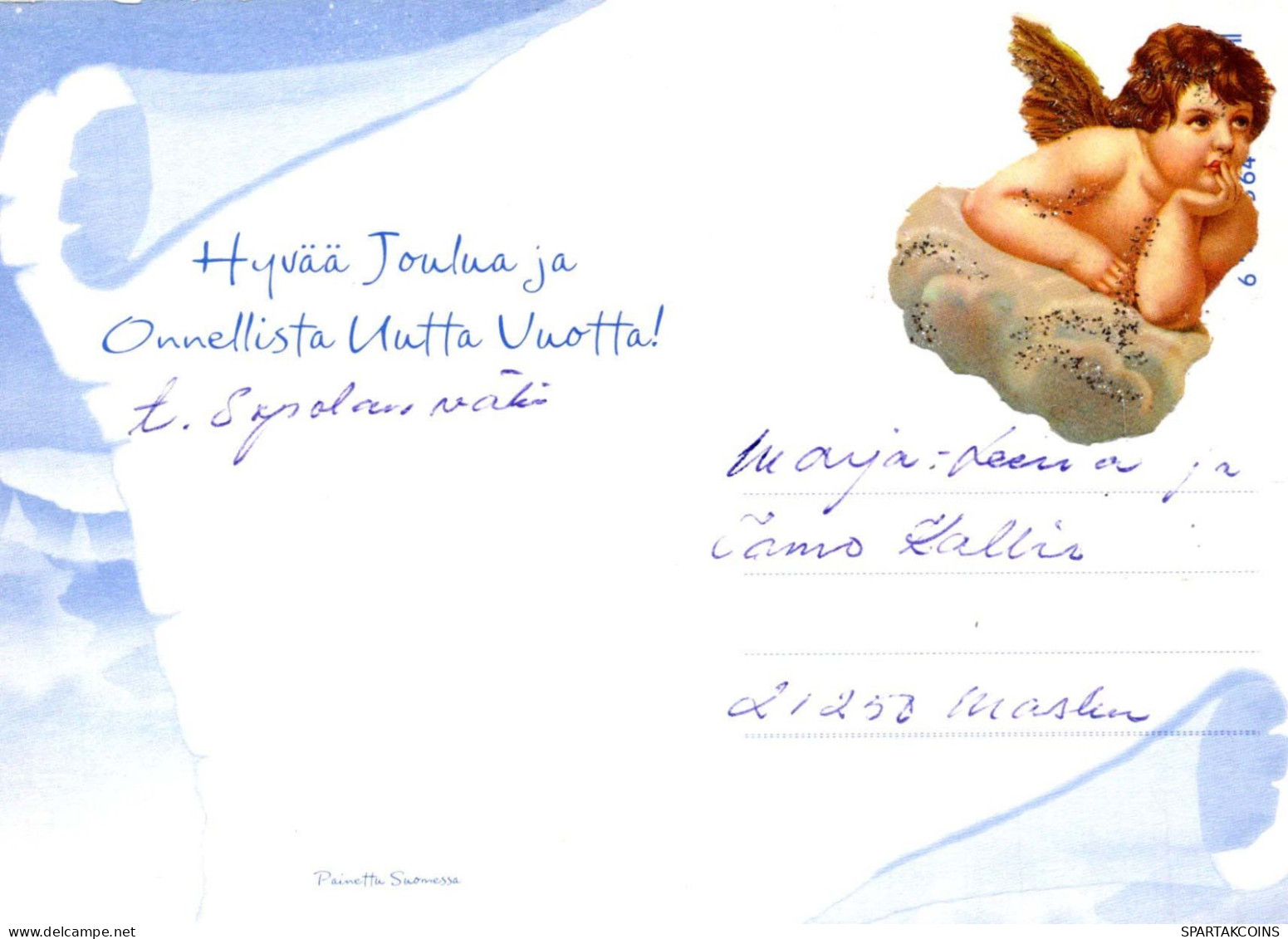 ENGEL Weihnachten Vintage Ansichtskarte Postkarte CPSM #PBP355.DE - Anges