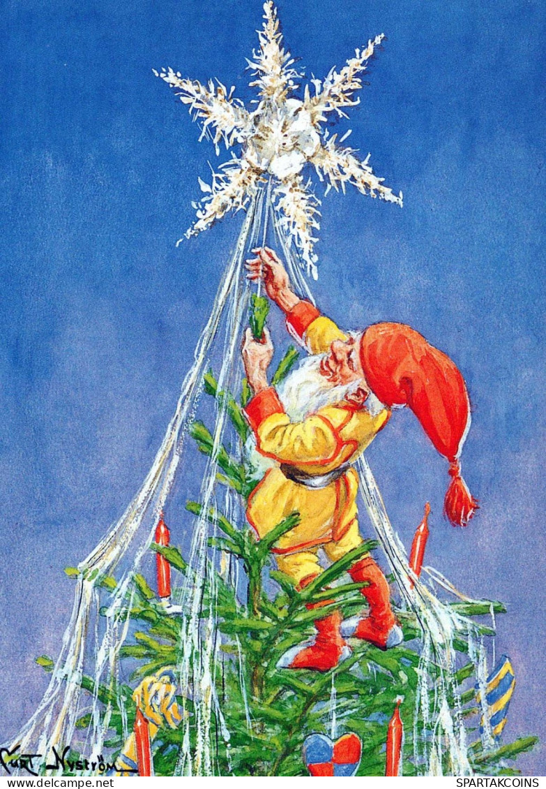 WEIHNACHTSMANN SANTA CLAUS Neujahr Weihnachten Vintage Ansichtskarte Postkarte CPSM #PBL560.DE - Santa Claus