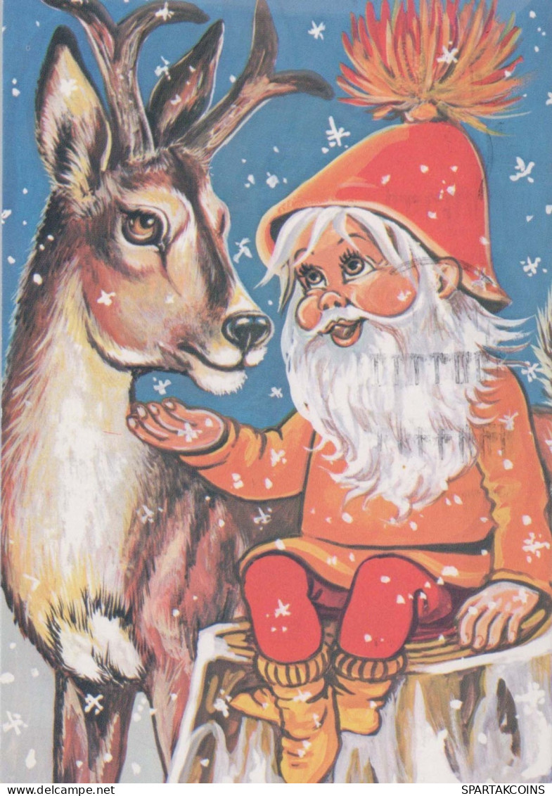 WEIHNACHTSMANN SANTA CLAUS Neujahr Weihnachten Vintage Ansichtskarte Postkarte CPSM #PBL177.DE - Santa Claus