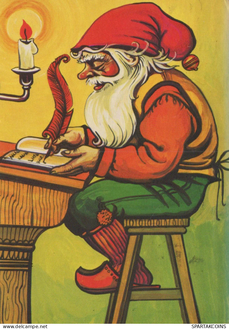 WEIHNACHTSMANN SANTA CLAUS Neujahr Weihnachten Vintage Ansichtskarte Postkarte CPSM #PBL242.DE - Santa Claus