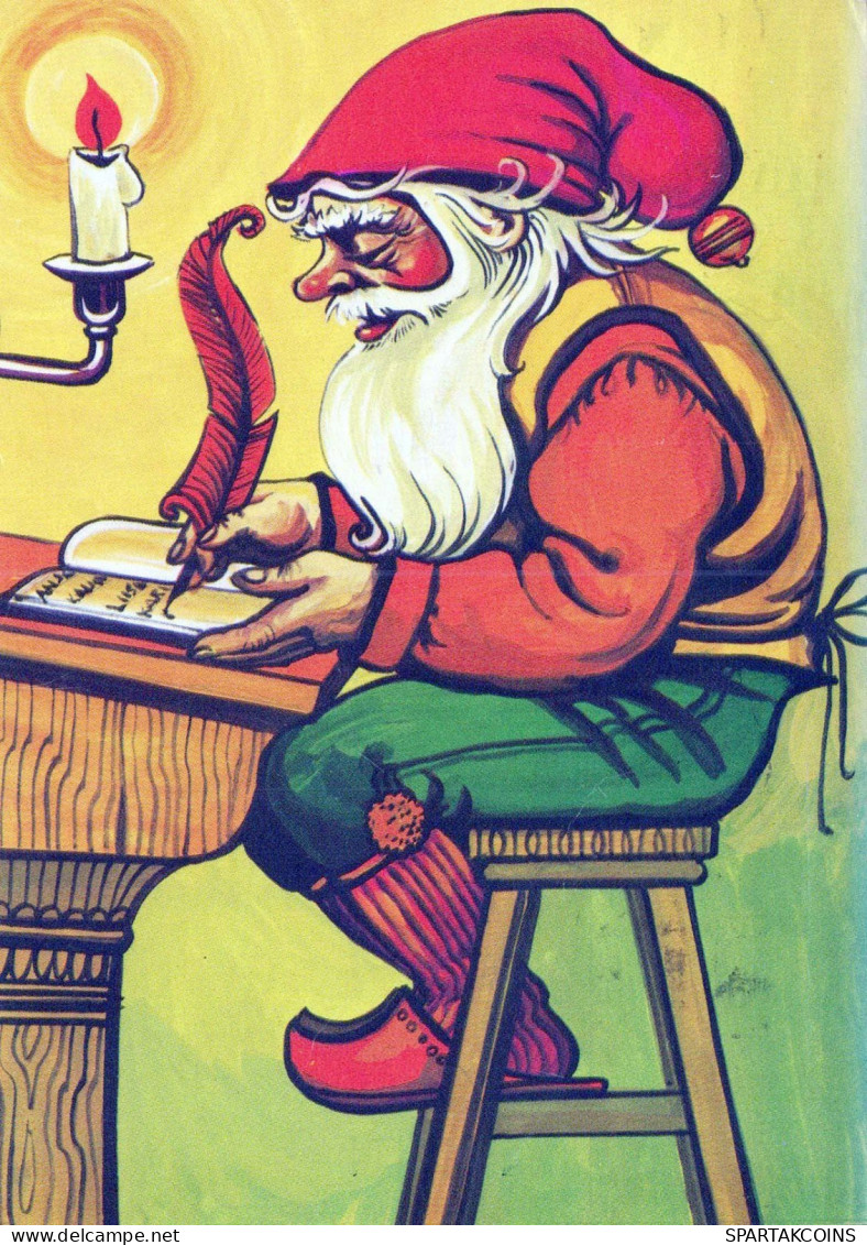 WEIHNACHTSMANN SANTA CLAUS Neujahr Weihnachten Vintage Ansichtskarte Postkarte CPSM #PBL242.DE - Santa Claus