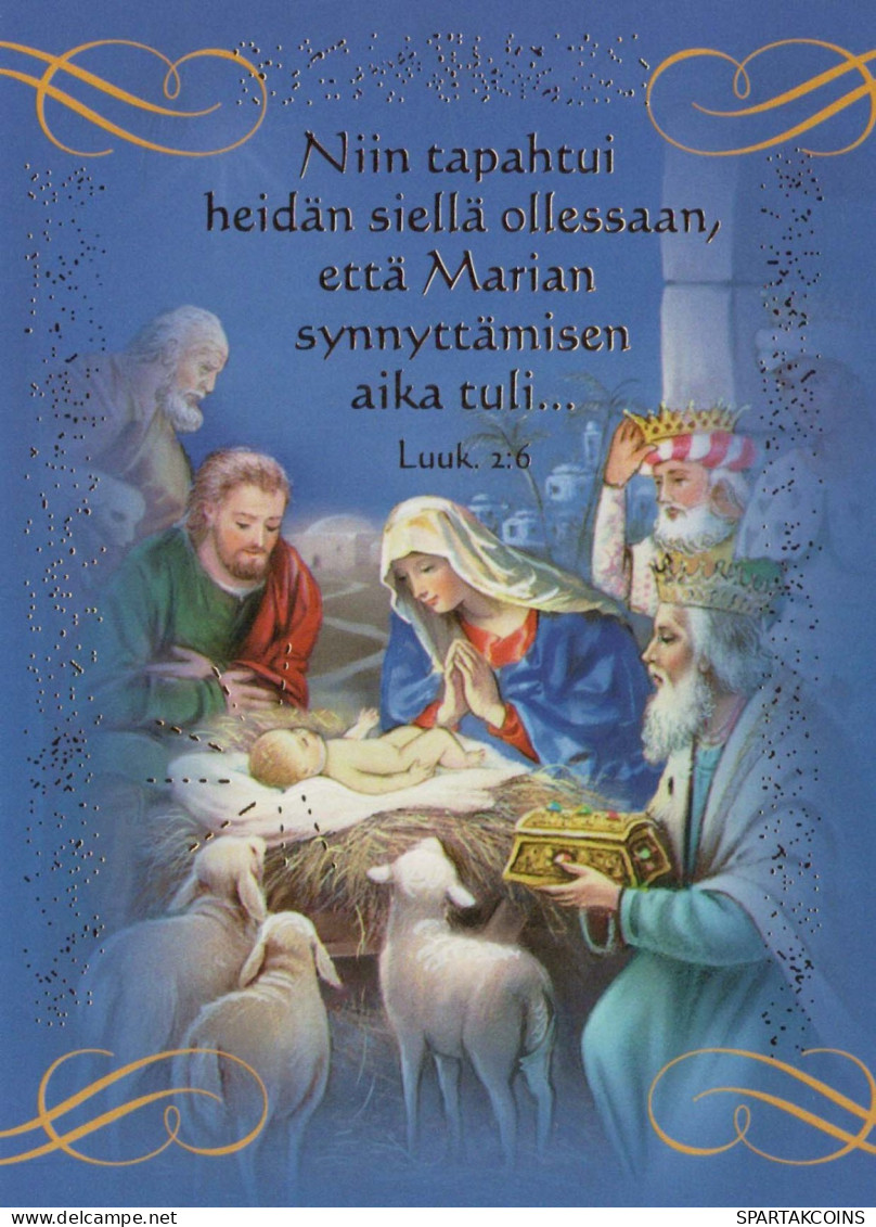 Jungfrau Maria Madonna Jesuskind Weihnachten Religion Vintage Ansichtskarte Postkarte CPSM #PBB898.DE - Jungfräuliche Marie Und Madona