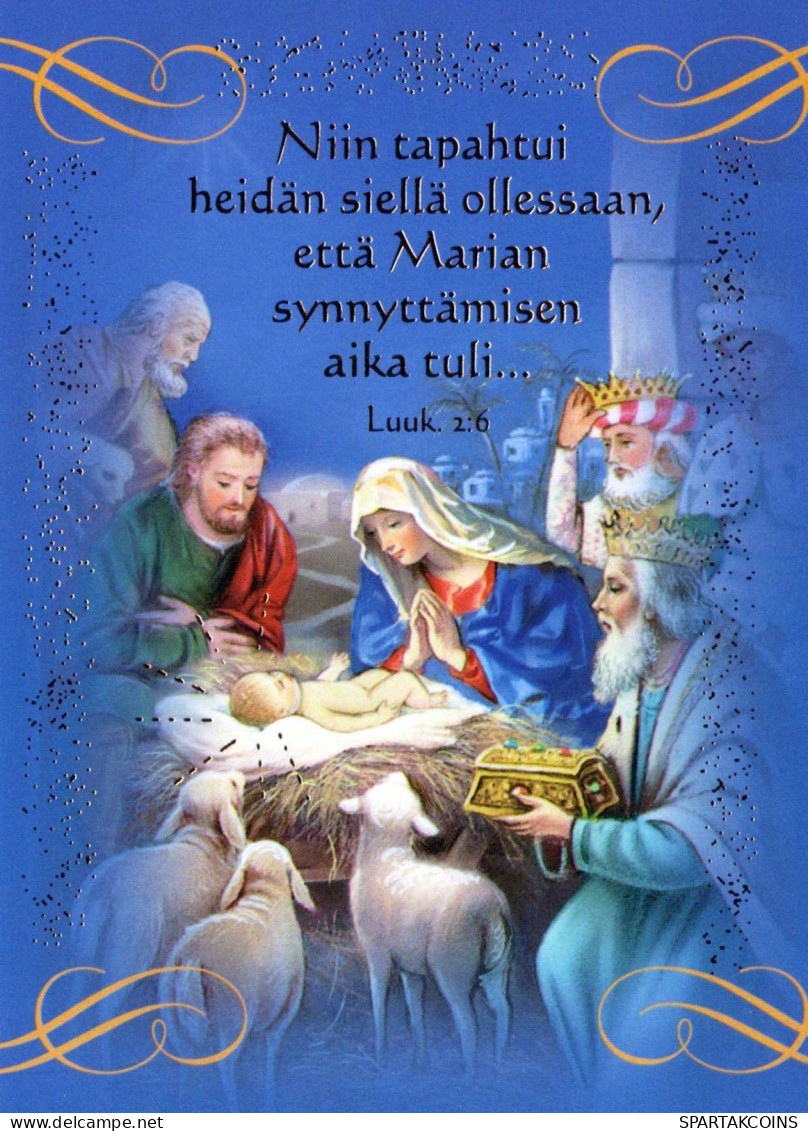 Jungfrau Maria Madonna Jesuskind Weihnachten Religion Vintage Ansichtskarte Postkarte CPSM #PBB898.DE - Maagd Maria En Madonnas