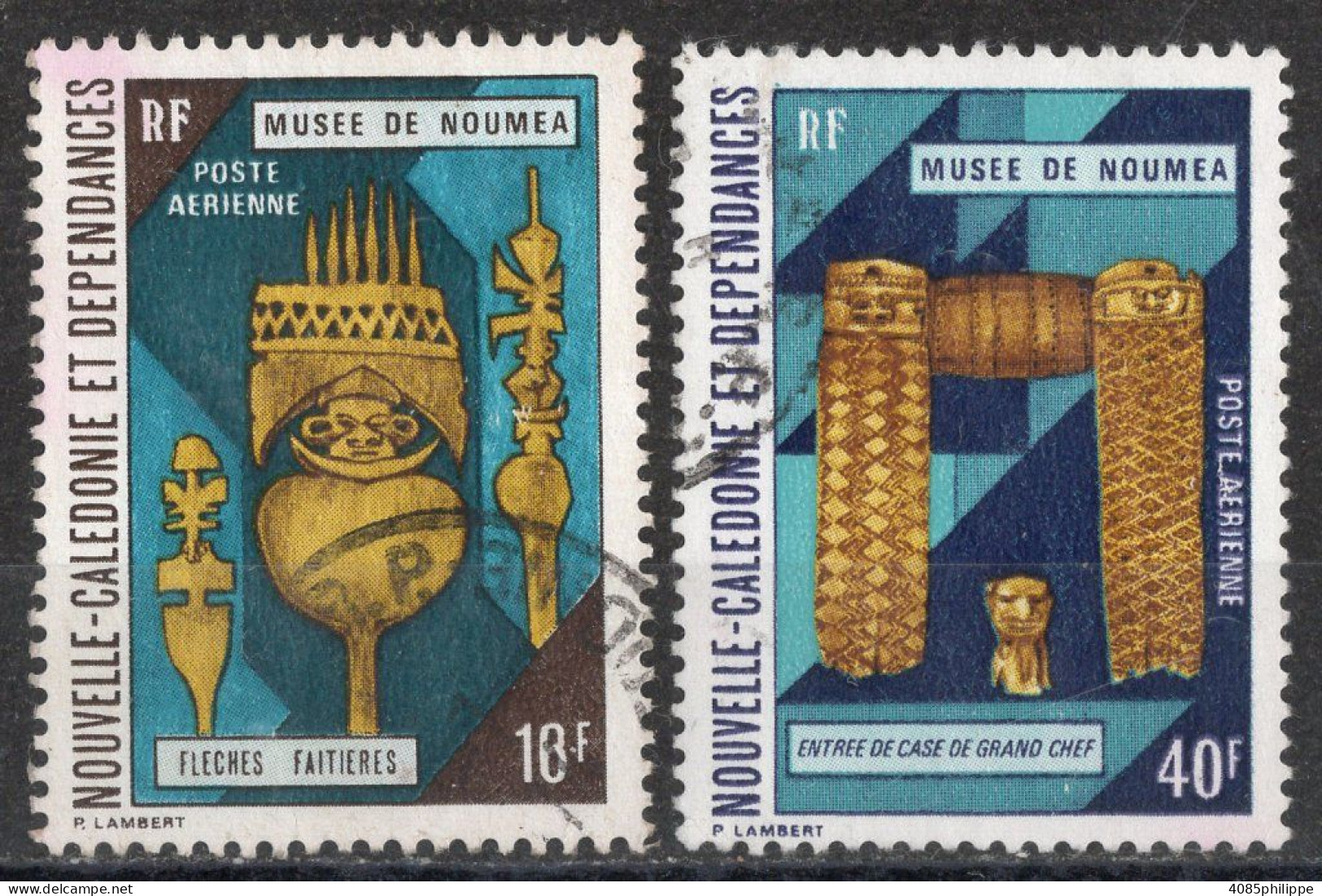 Nvelle CALEDONIE Timbres-Poste Aérienne N°142 & 143 Oblitérés TB Cote : 4€60 - Used Stamps