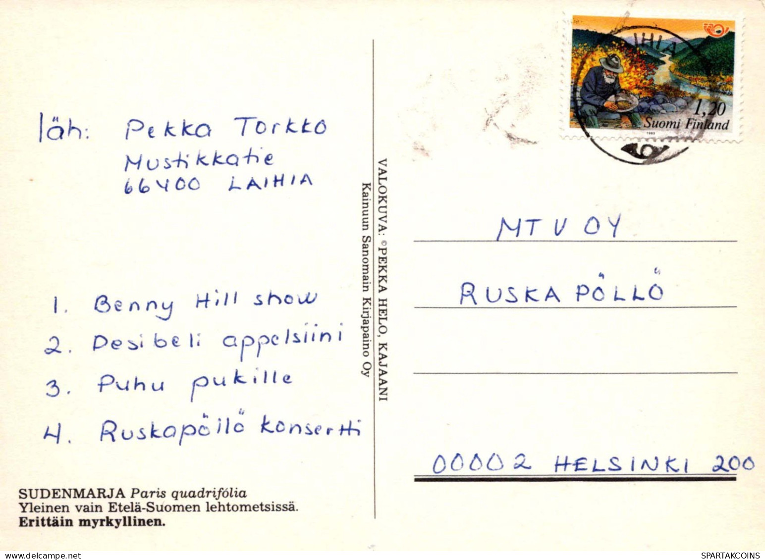 FLEURS Vintage Carte Postale CPSM #PAS454.FR - Bloemen