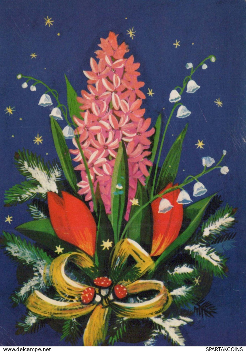 FLEURS Vintage Carte Postale CPSM #PAS394.FR - Flowers