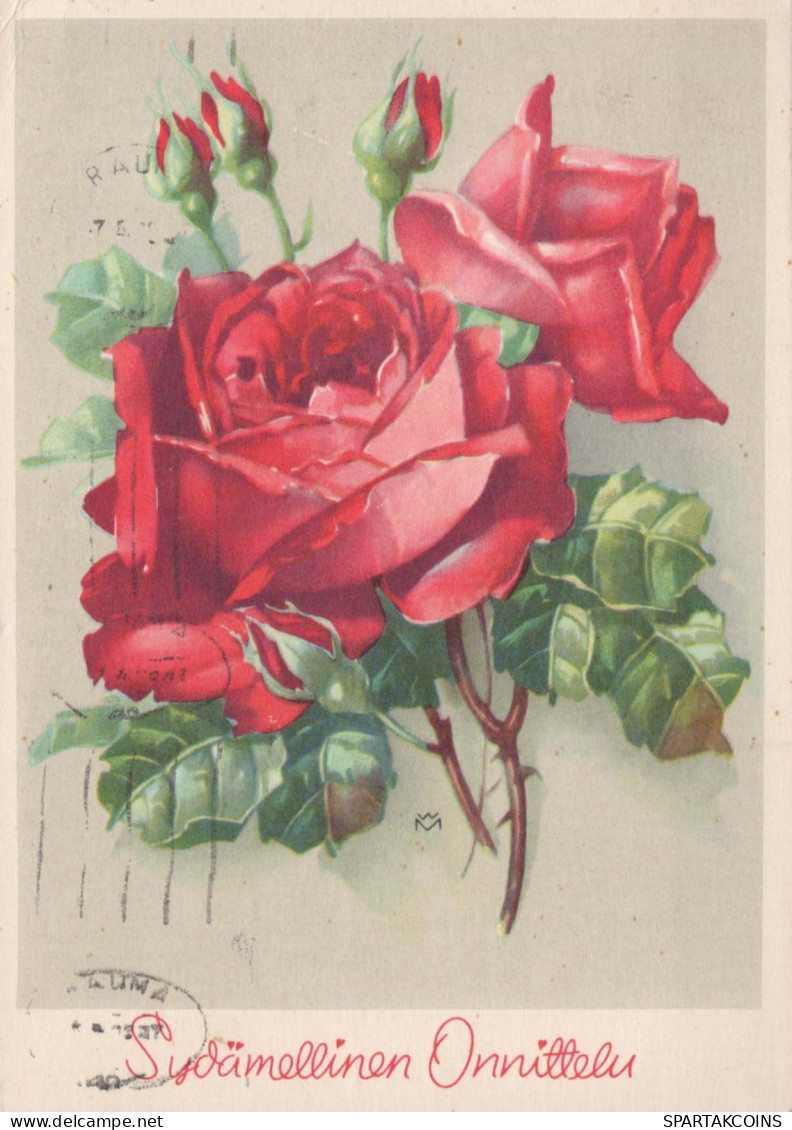 FLEURS Vintage Carte Postale CPSM #PAS094.FR - Flowers