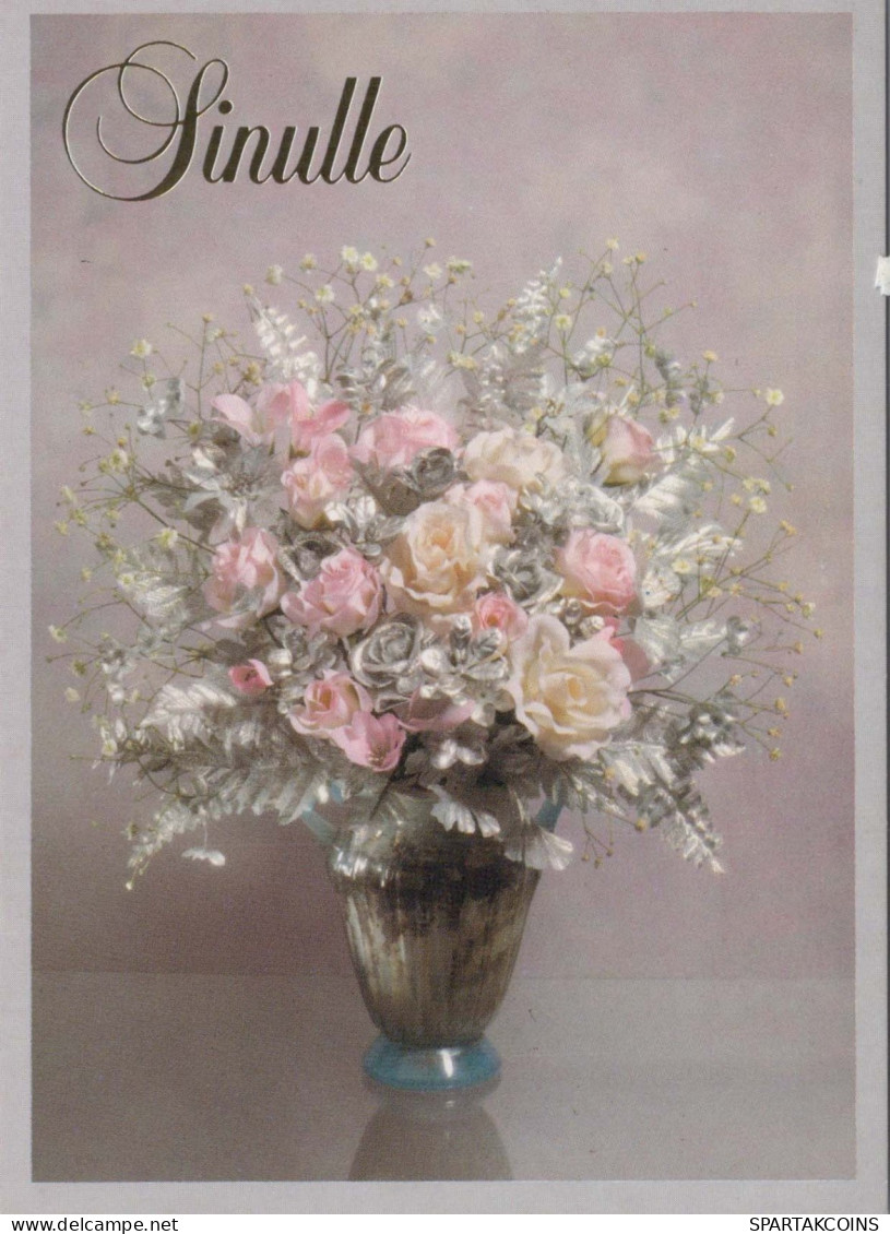 FLEURS Vintage Carte Postale CPSM #PAR733.FR - Flowers