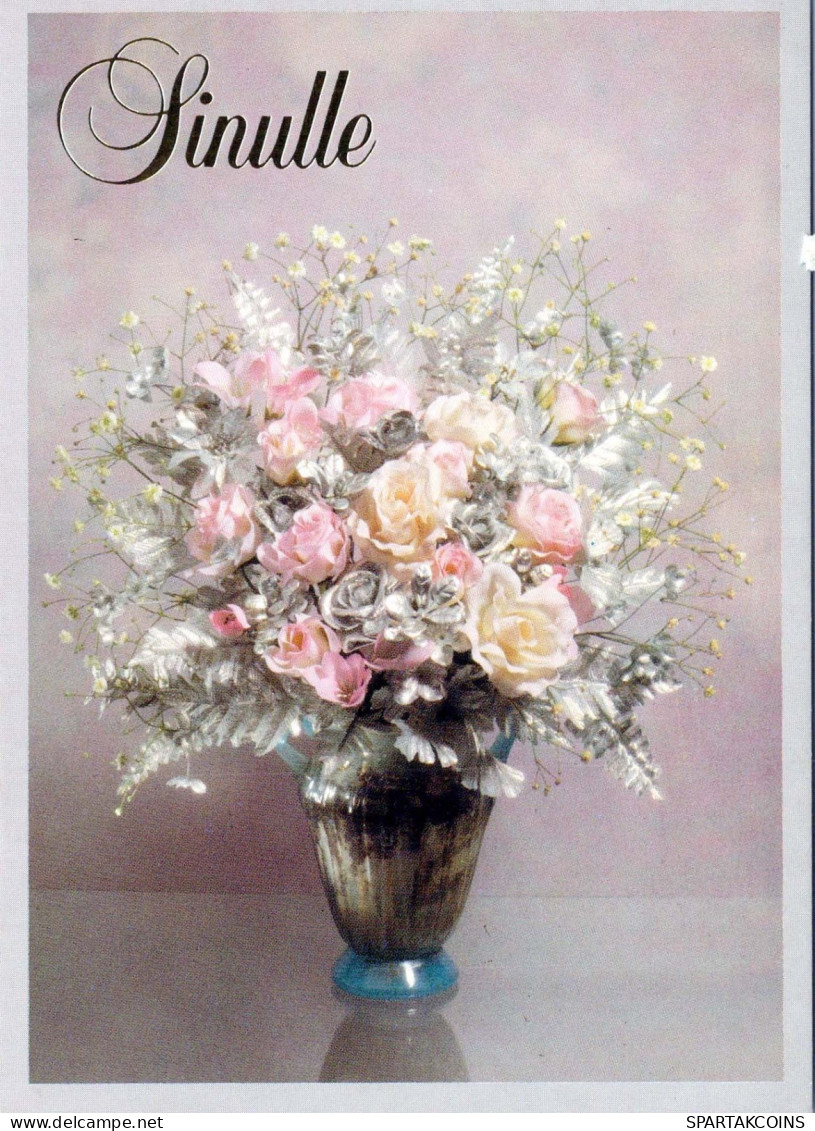 FLEURS Vintage Carte Postale CPSM #PAR733.FR - Flowers